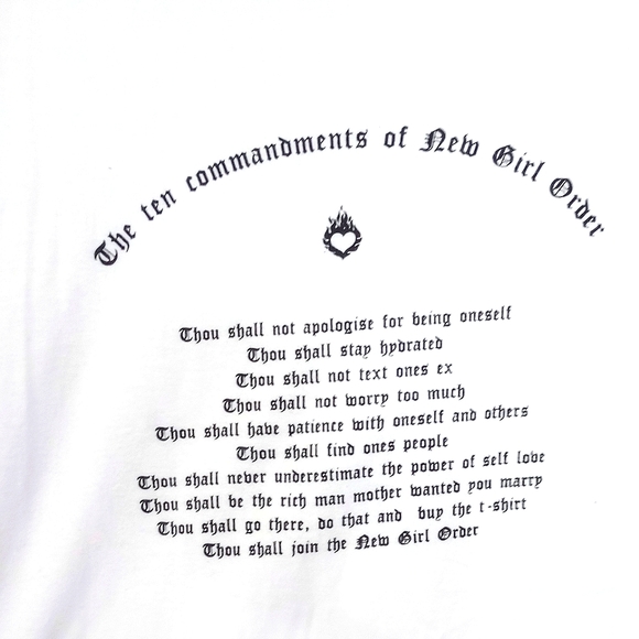 Dolls Kill New Girl Order Commandments TShirt - Picture 2 of 3